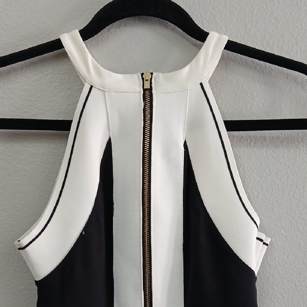 Express Black and White Mini Dress - Picture 5 of 6